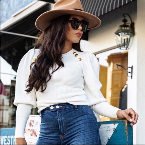 Zara BUNDLE Sweaters with Gold Button Detailing - Picture 2 of 3